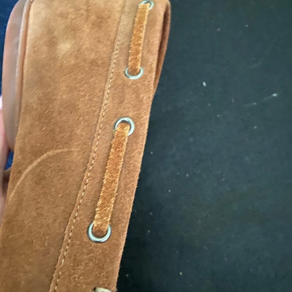 Mens Suede cognac brown shoes. - Picture 6 of 7